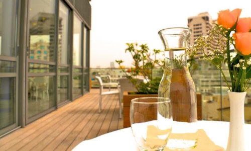 הגג בתל אביב- גג מרפסת דק