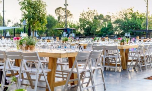 צל החורש - אירוע בטבע וסידור שולחנות