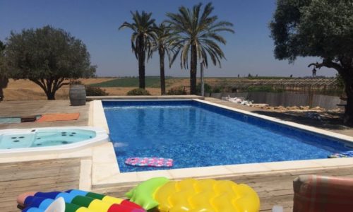 הוילה בסגולה- בדרום הבריכה עם הנוף