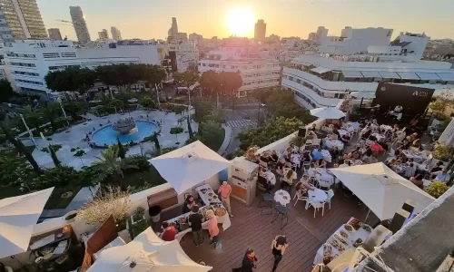 מלון סינמה בתל אביב גג לאירועים תחת כיפת השמיים