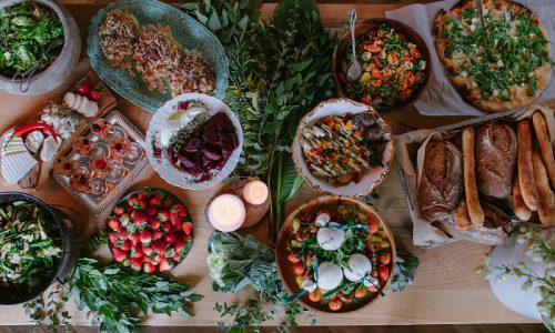 הקומה למעלה של ציונה תפריט אירועים