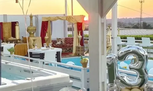 וילה שקיעה בלבן