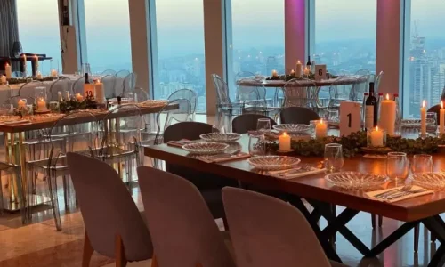 יום הולדת עגול עם נוף