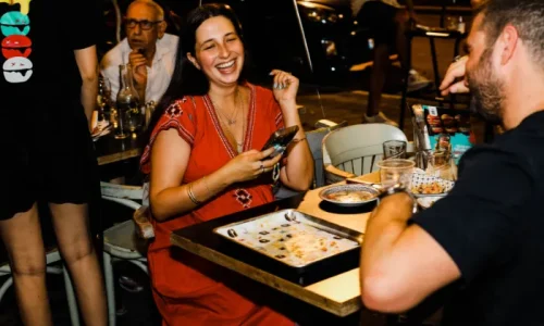 ברמת כוסית במסעדה