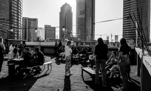 גג למסיבות במרכז